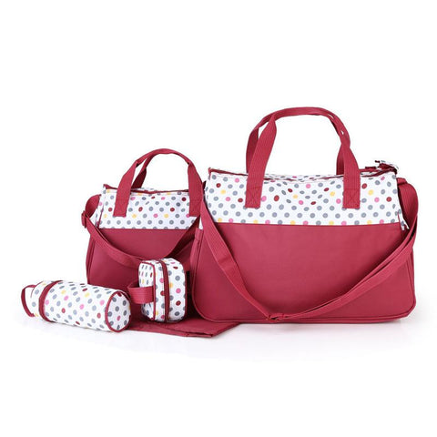 New Diaper bag 5 pieces set nappy tote bag large-TB00239-Veeddydropshipping