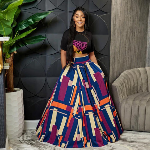Long African Skirt Clothes Women-WF01511-Veeddydropshipping