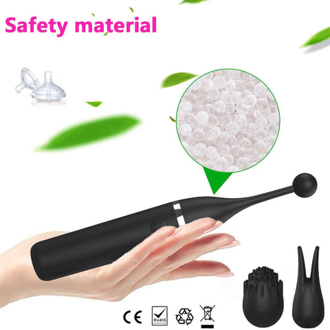 Female Clitoris 3 Caps Replaceable Vibrator G Spot Masturbation Massage Sex -BH01203-Veeddydropshipping