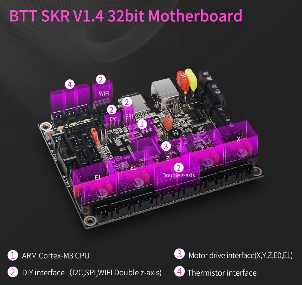  3D Printer With ​TFT35 V3.0 Touch Screen Silent Driver TMC2225 Support Smart Filament Sensor 