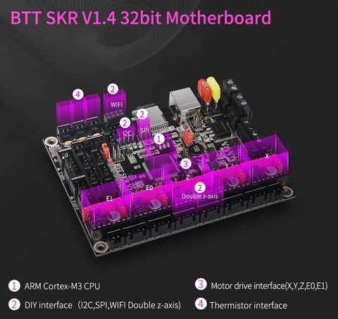  3D Printer With ​TFT35 V3.0 Touch Screen Silent Driver TMC2225 Support Smart Filament Sensor 