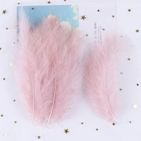 Turkey Marabou Feathers Fluffy Decorative-HA00053-Veeddydropshipping