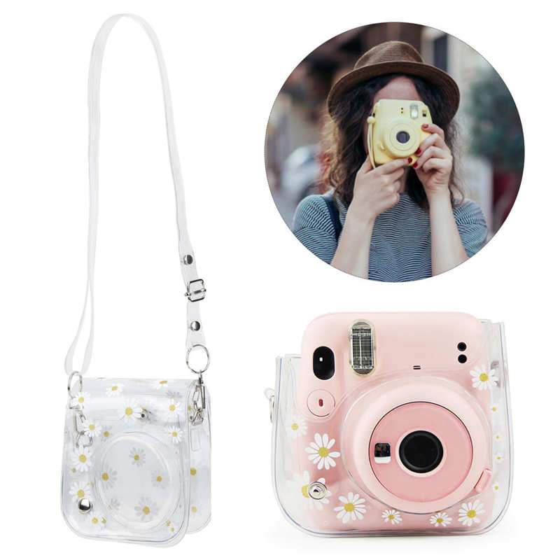 For  Instax Mini 11/9/8 Transparent Camera Case Protective Carry Bag-CE00099-Veeddydropshipping