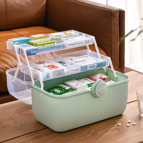 Large Capacity Family Medicine Organizer Box-HA00800-Veeddydropshipping