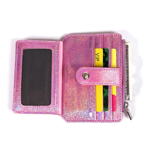 Credit Card Holder Crystal Color Multi Card Slim Wallet Bus ID-BS00613-Veeddydropshipping