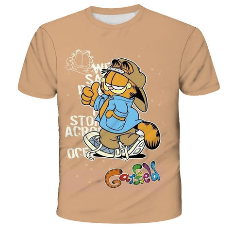 2022 Summer New Children Clothing Cute Cartoon-Garfield T-Shirt  Baby-TB01135-Veeddydropshipping