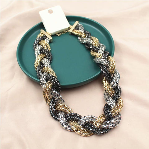 flower necklace character exaggerates rock hip-hop fashion -JW01348--Veeddydropshipping