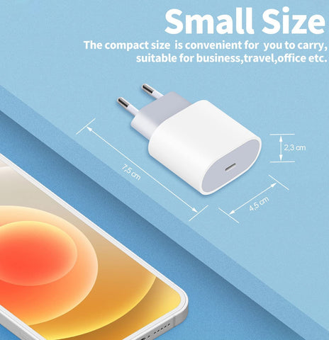 Wholesale 20W Fast Charging PD USB C Charger Power Adapter EU Plug PD Type C-PA00381-Veeddydropshipping