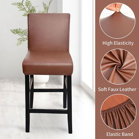 PU Waterproof Elastic Bar Stool Chair Covers-HA00534-Veeddydropshipping