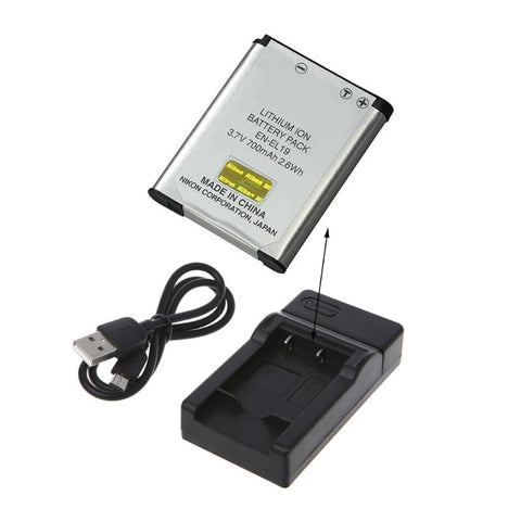 Battery Charger for nikon EN-EL19 S2500 S2600 S3100 S3300 S4100 S3300 Battery-PA00971-Veeddydropshipping