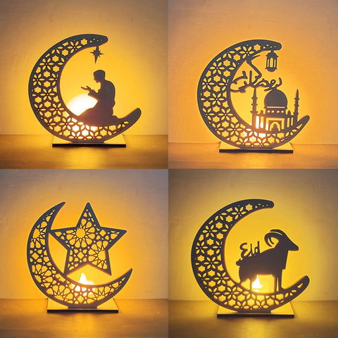 Muslim Ramadan Kareem Decoration Candle Led Lights-HA00350-Veeddydropshipping