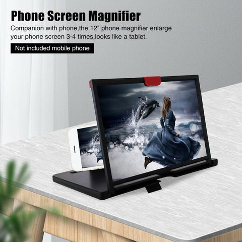 10/12 Inch 3D Mobile Phone Screen Projection Amplifier Smartphone Desktop Bracket-PA00721-Veeddydropshipping