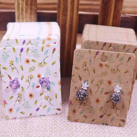 100Pcs Display Card Earring card Tag card DIY jewelry -JW01671-Veeddydropshipping
