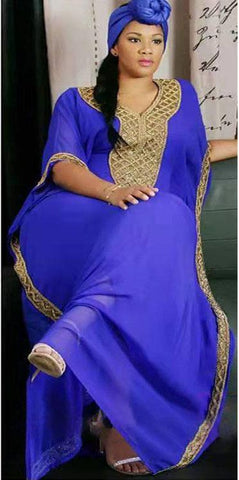 Turkey Muslim Chiffon Maxi Dress-Veeddydropshipping