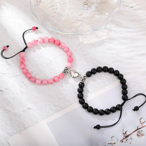 Magnet Couple Bracelets Romantic Heart Matching Lovers  -JW00242-Veeddydropshipping