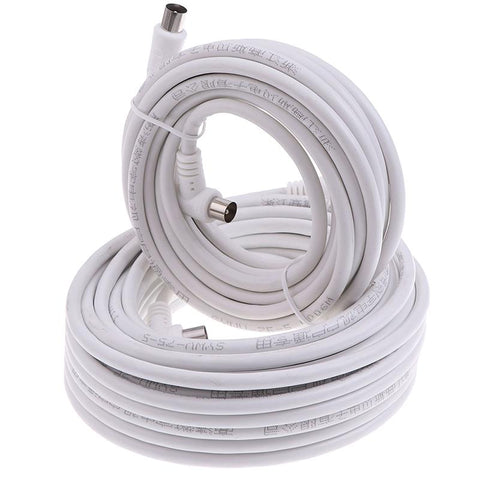 Hot sale 1Pc 5M/10M PAL Male to Male TV Lead Shielded Aerial -CE00883-Veeddydropshipping