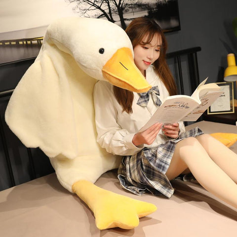 50-190cm Big White Goose Plush Toy Giant Duck Doll Soft-TB01552-Veeddydropshipping
