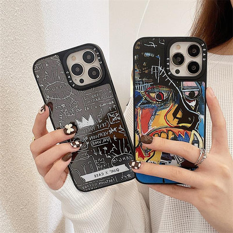 2022 New Ins Net Red Niche Personality Graffiti Line Anti-Fall Phone Case-PA00195-Veeddydropshipping