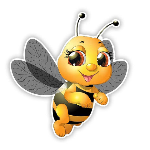 Personality PVC Decal  A Bee Flying Waterproof-AM00906-Veeddydropshipping