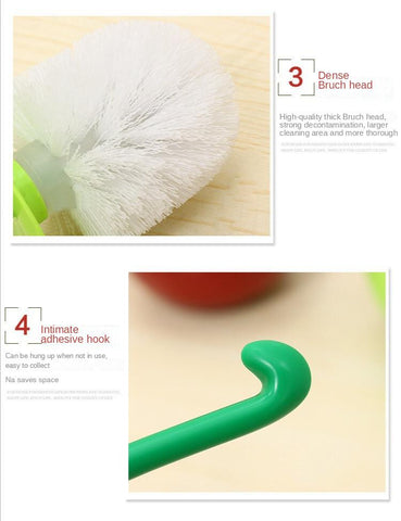 Base Cherry Long Handle Toilet Brush-HA01066-Veeddydropshipping