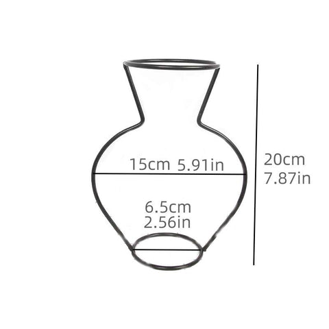 European-Style Iron Wire Vase-HA00253-Veeddydropshipping