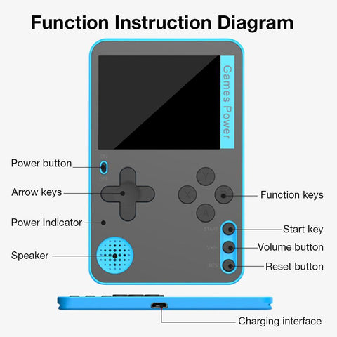 New Ultra Thin Handheld Video Game Console Portable Game Player -CE01362-Veeddydropshipping