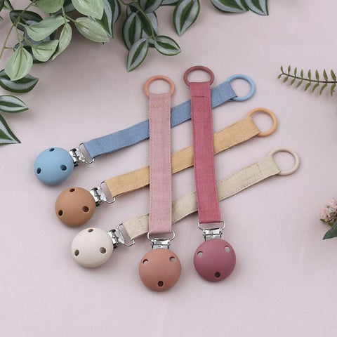 BPA Free Silicone Baby Pacifier Clips Newborn Silicone Soother Clip-TB00737-Veeddydropshipping