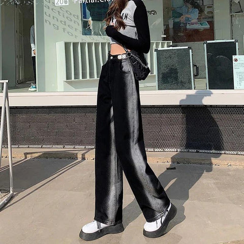 Streetwear High Waist Women Wide Leg Pants-WF00399-Veeddydropshipping