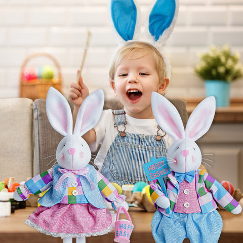 Cute Easter Huging Carrot Bunny Doll-HA00312-Veeddydropshipping