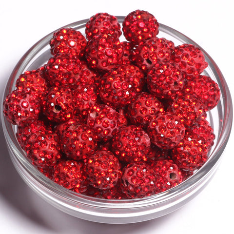 Round Fashion Rhinestone Crystal Summer Beads Diy Jewelry Making -JW01503-Veeddydropshipping
