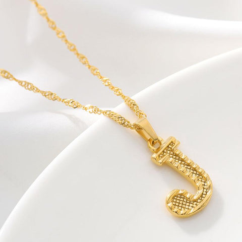 Necklaces For Women Stainless Steel A-Z Alphabet Pendant -JW01246-Veeddydropshipping