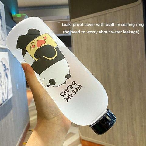 Large Capacity Water Bottles Cute Bear Pattern-HA01262-Veeddydropshipping