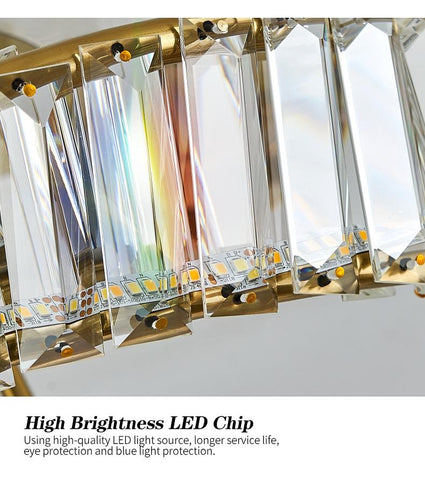 Luxury Crystal Ceiling Lamps Stainless LED-TI00278-Veeddydropshipping