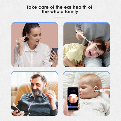 Wireless WiFi Ear Pick Otoscope Camera Borescope-BH00801-Veeddydropshipping