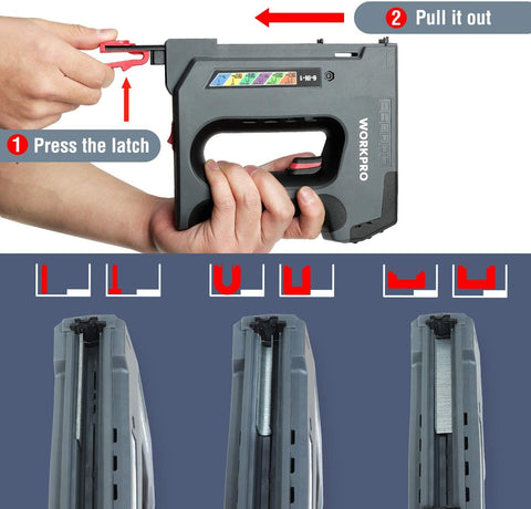 Heavy Duty Staple Gun Cordless Tacker-TI00025-Veeddydropshipping