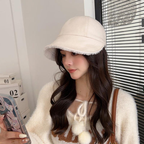 Women Winter Hat Thick Warm Baseball Cap-WF01381-Veeddydropshipping