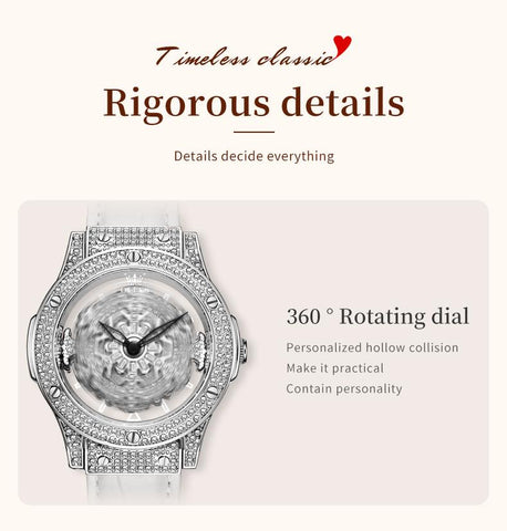 Quartz Luxury Diamonds Waterproof  Elegant Quartz Watch -JW00990-Veeddydropshipping
