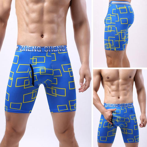 High-End Fashion Long Boxer Shorts Sports Men Beach Shorts Swim Men&#39;s-MF01665-Veeddydropshipping