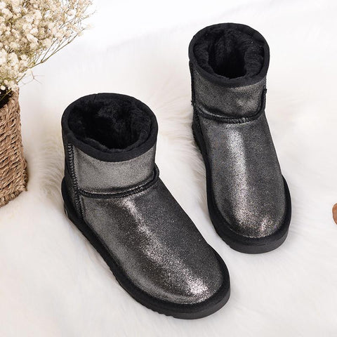 Lady Thick Plush Boots Women&#39;s Shoes Warm Shoes-BS01046-Veeddydropshipping