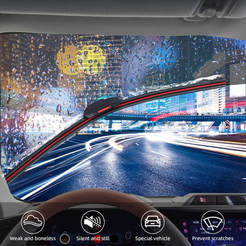 Car Windshield Wiper Blades Universal Water Repellent Wiper Blades-AM00203-Veeddydropshipping