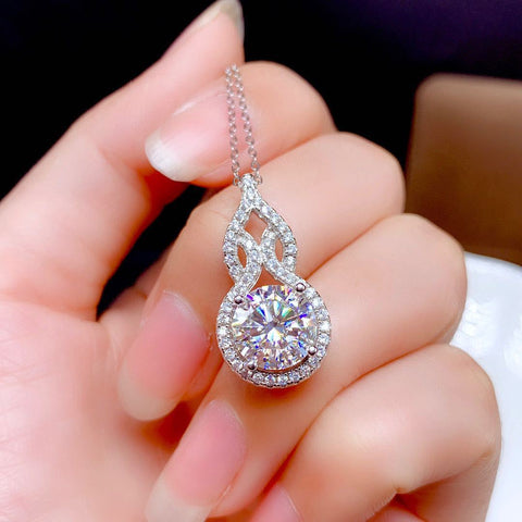 925 Sterling Silver Charm Pendants Necklace For Women Fine Jewelry-JW00055-Veeddydropshipping