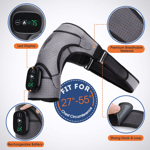 Rechargeable Heated Shoulder Brace Dislocation Shoulder-BH00889-Veeddydropshipping