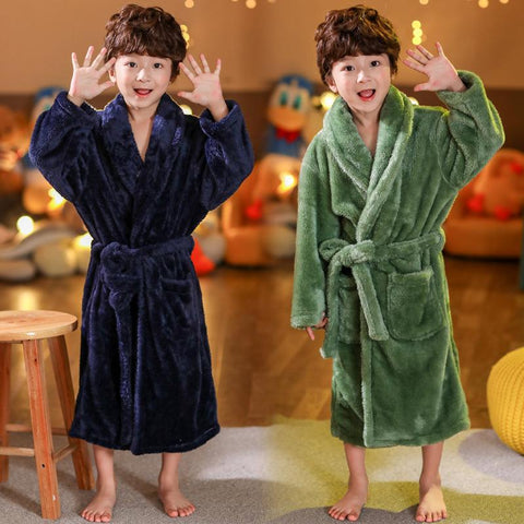 MudiPanda Winter Children&#39;s Bathrobe Pajamas For Girls Kids-TB01062-Veeddydropshipping