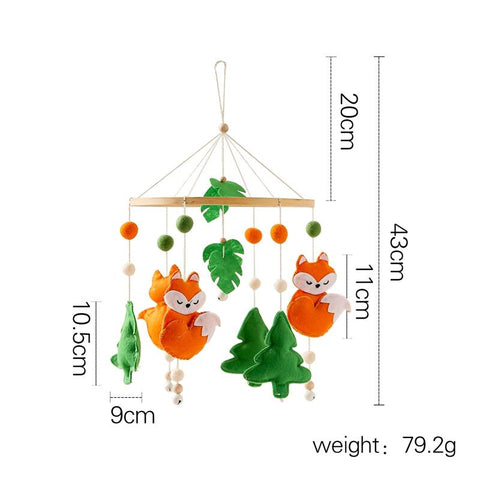 1 Set Baby Bed Bell Rattles Crib Mobiles Toy Rabbit Bear Pendant Animal-TB00816-Veeddydropshipping
