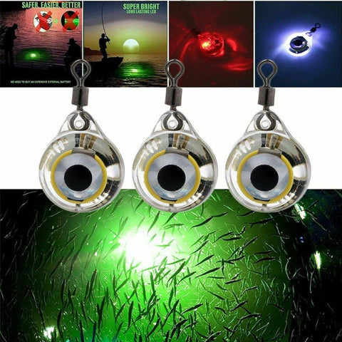 Ｍini Fishing Lure Trap Light LED Deep Drop Underwater Eye Shape-TI00967-Veeddydropshipping