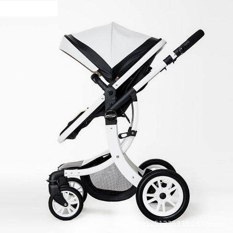 Leather 2 in 1 Baby Stroller,Two Way Stroller,Car Seat Newborn-TB00362-Veeddydropshipping