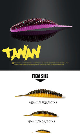 2021 Supercontinent worm bait soft bait Tanta 49mm 65mm fishing lures Pesca carp -OS00318-Veeddydropshipping