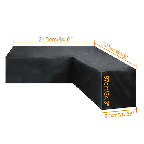 Waterproof Rattan Corner Furniture Cover-HA01142-Veeddydropshipping