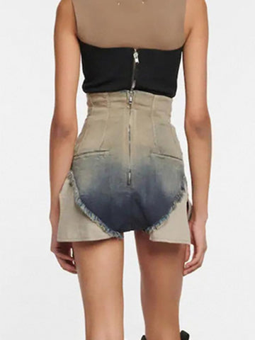 Fashion Women Denim ShortsHigh Waist-WF00542-Veeddydropshipping
