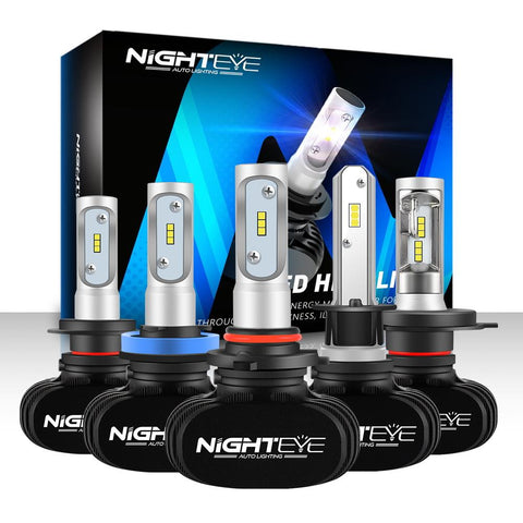 Nighteye Led H4 H7 H8 H9 H11 8000LM 50W 6500K Car LED Headlights-AM00032-Veeddydropshipping